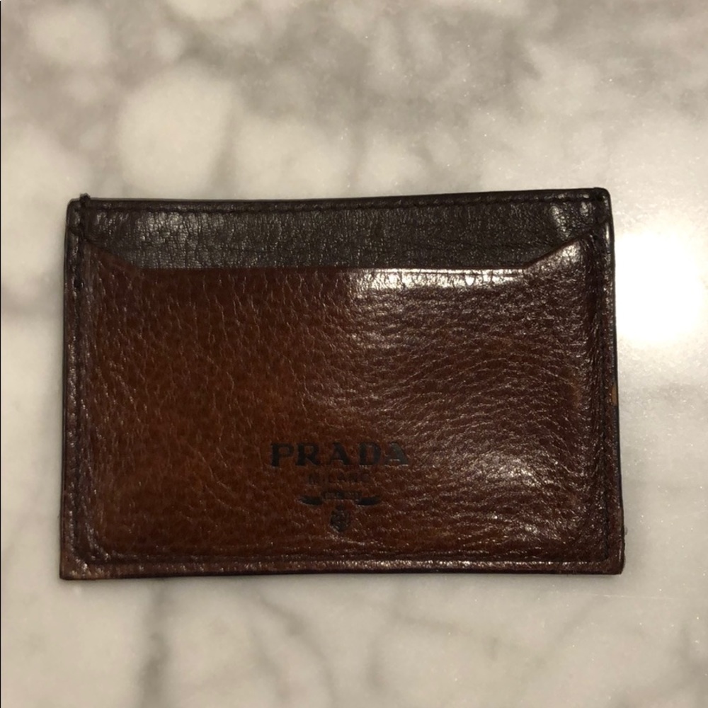 Prada Leather Cardholder Wallet